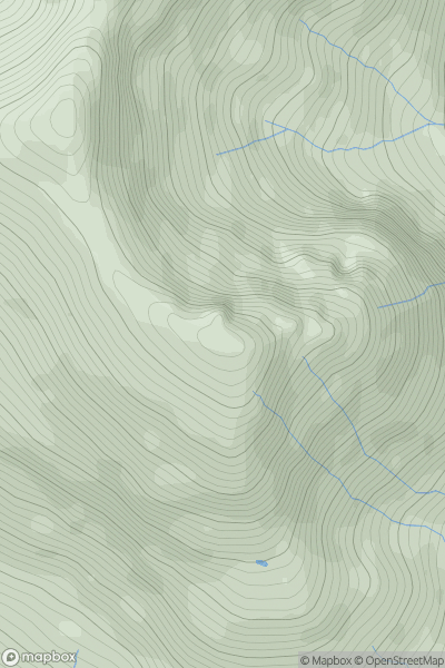 Thumbnail image for Sgurr nan Gillean [Canna, Rhum and Eigg] showing contour plot for surrounding peak